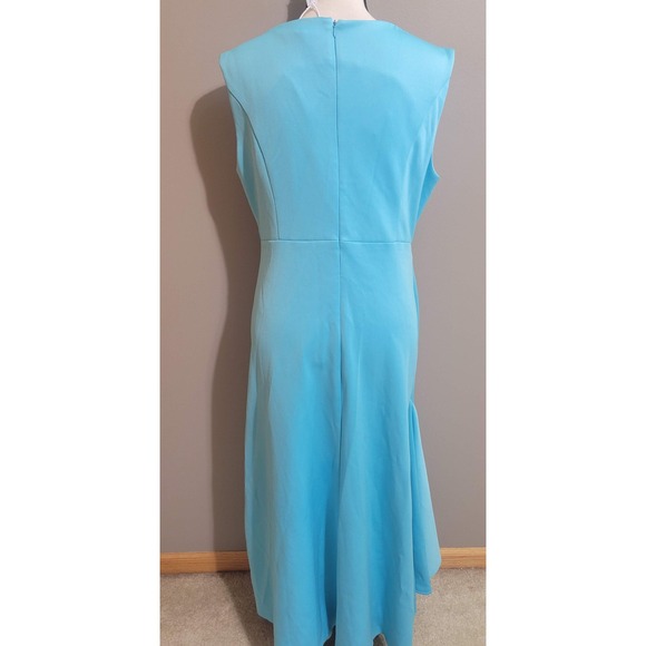 NWT Fehaute A-Line Twist Waist Midi Dress - Picture 3 of 7